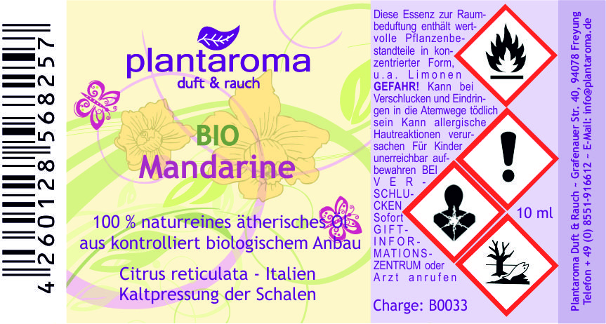 Mandarine, BIO