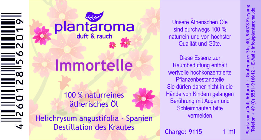 Immortelle, 100 % naturreines ätherisches Öl