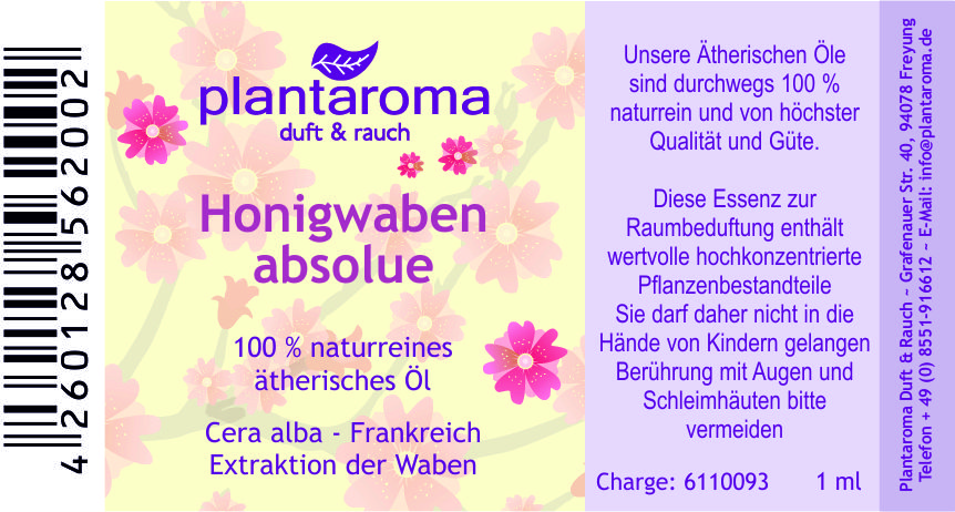 Honigwaben absolue, 100 % naturreines ätherisches Öl