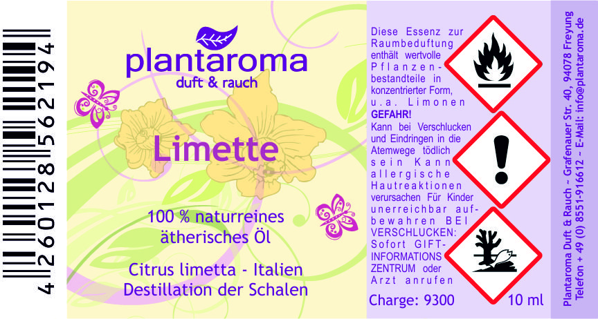 Limette, 100 % naturreines ätherisches Öl