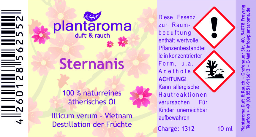 Sternanis, 100 % naturreines ätherisches Öl