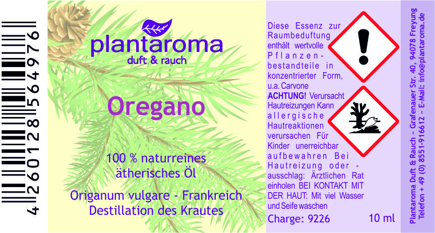 Oregano, 100 % naturreines ätherisches Öl