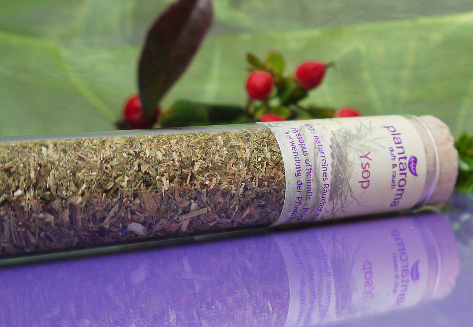 Ysopkraut, 100 % naturreines Räucherwerk