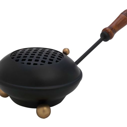 Räucherpfanne - Eisen in schwarz