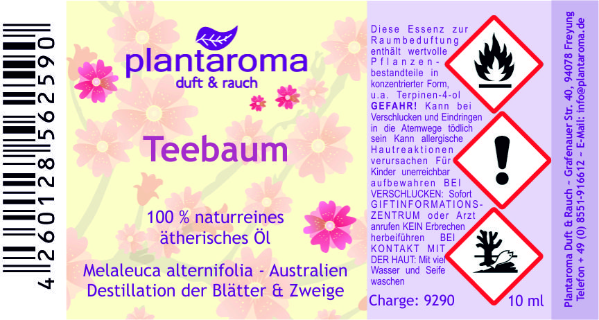 Teebaum, 100 % naturreines ätherisches Öl
