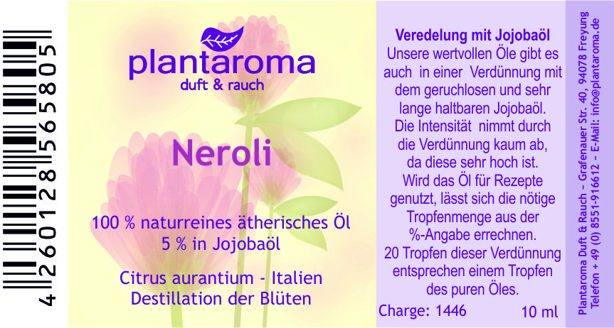 Neroli in 100 % naturreinem Jojobaöl