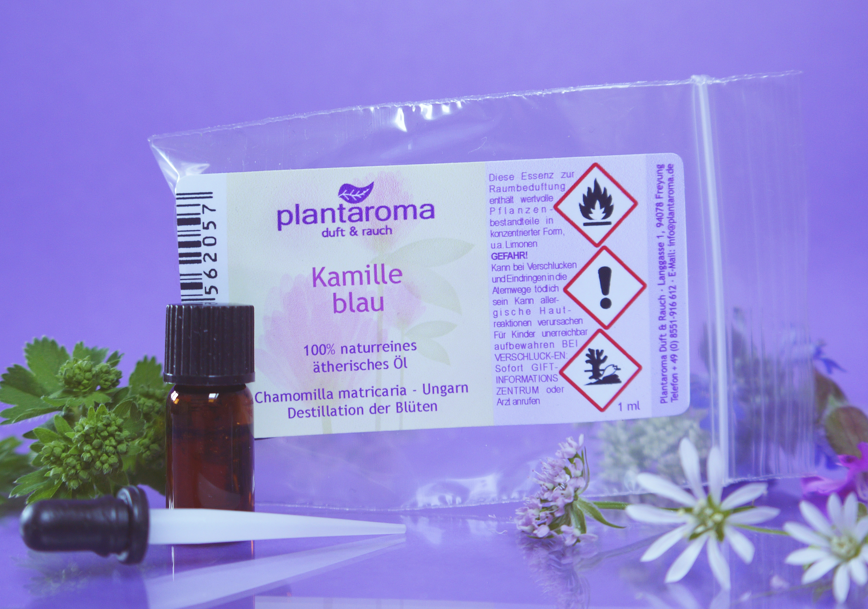 Kamille blau, 100 % naturreines ätherisches Öl