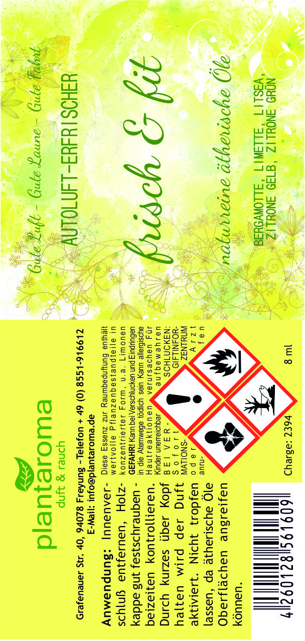 frisch & fit, Autoluft - Erfrischer 12er Set