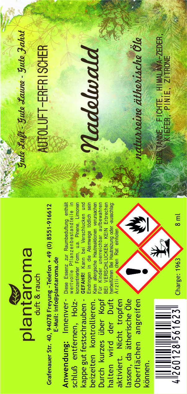 Nadelwald, Autoluft - Erfrischer