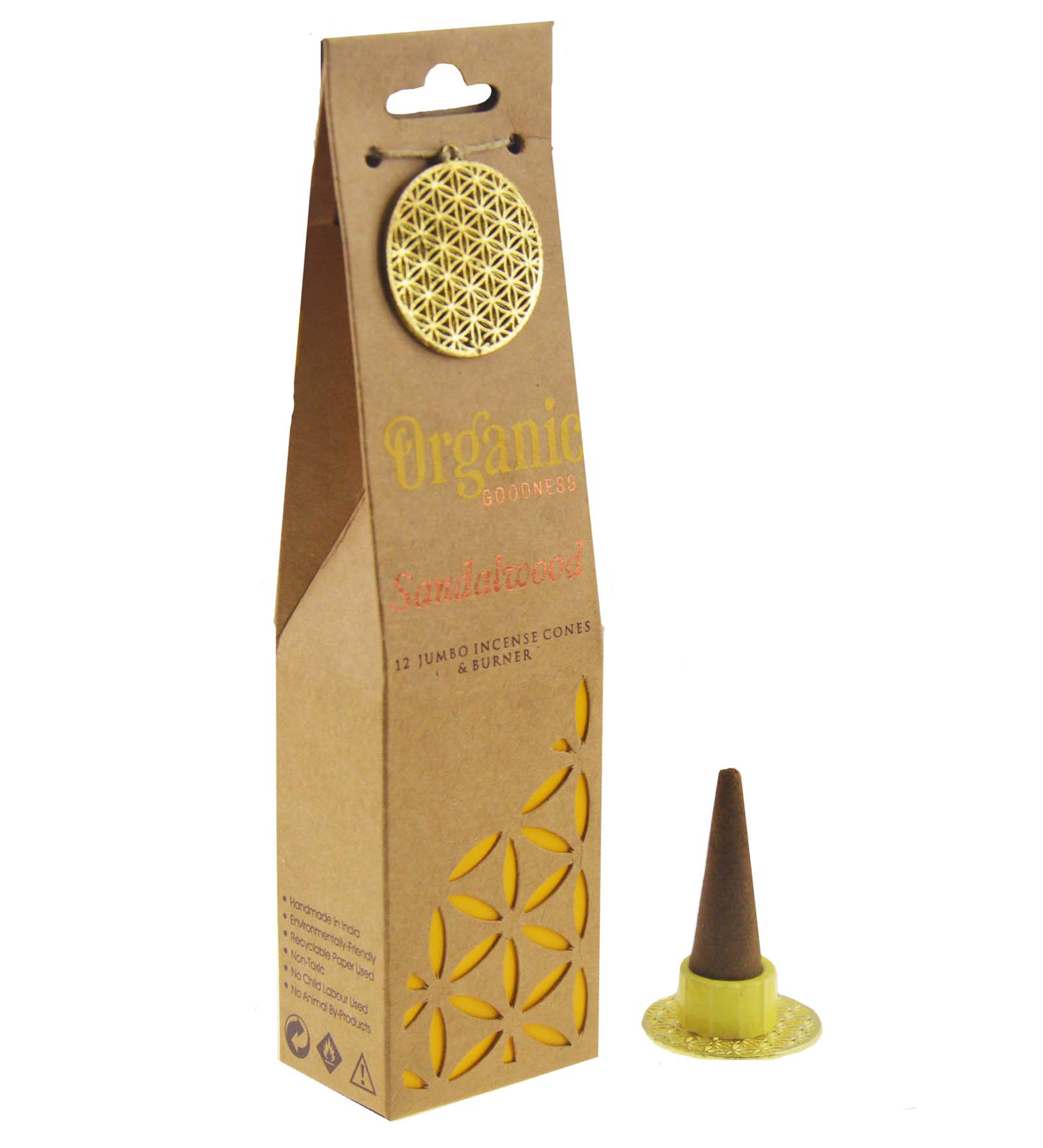 Sandelholz - Organic Goodness Räucherkegel