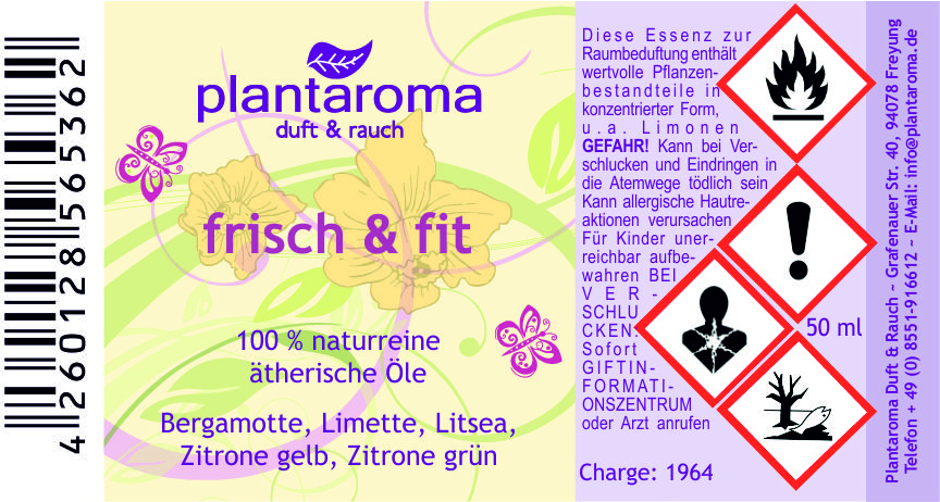 Frisch & Fit, 100 % naturreine ätherische Öle