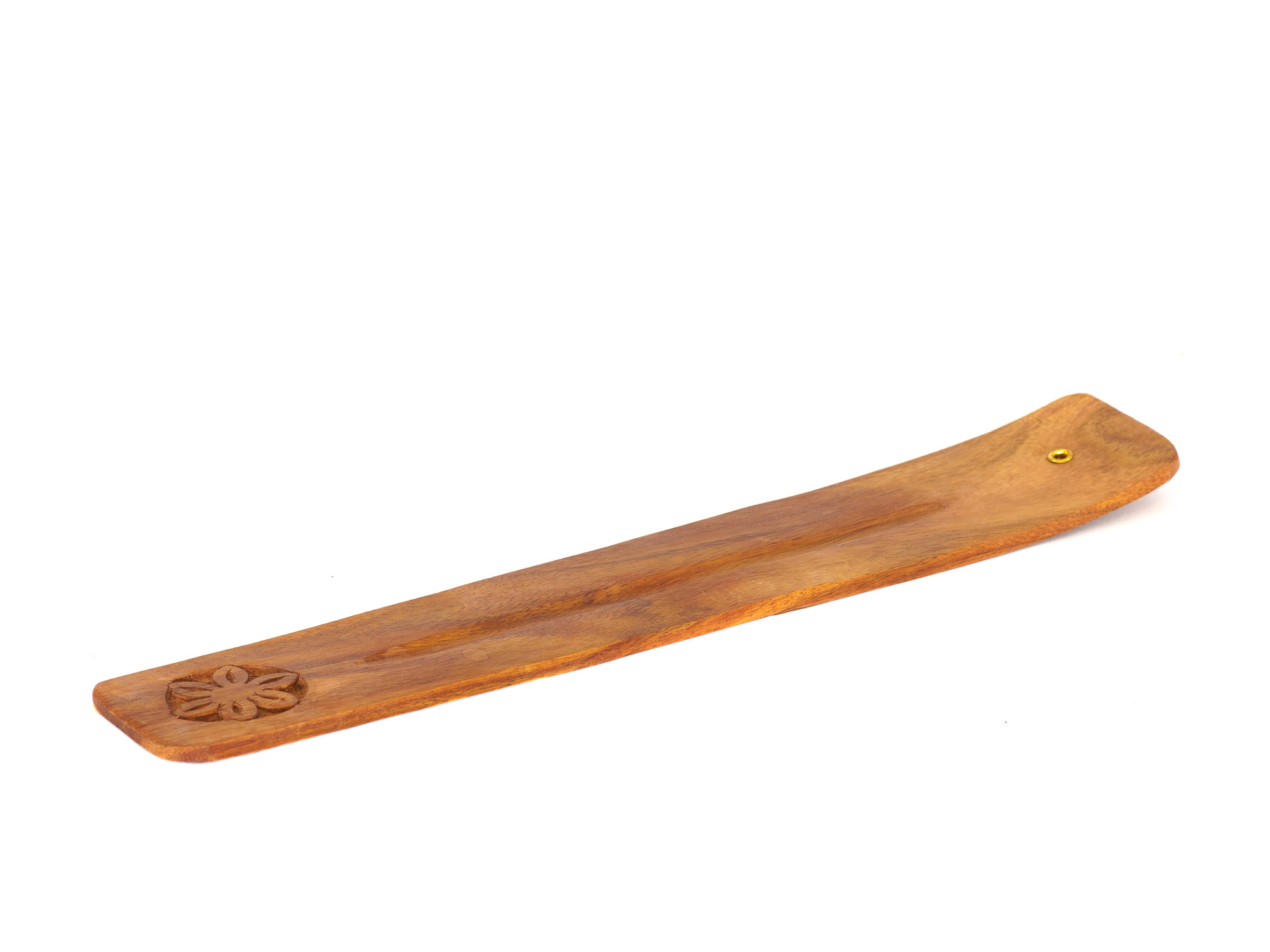 Holzhalter, eingravierte Blume