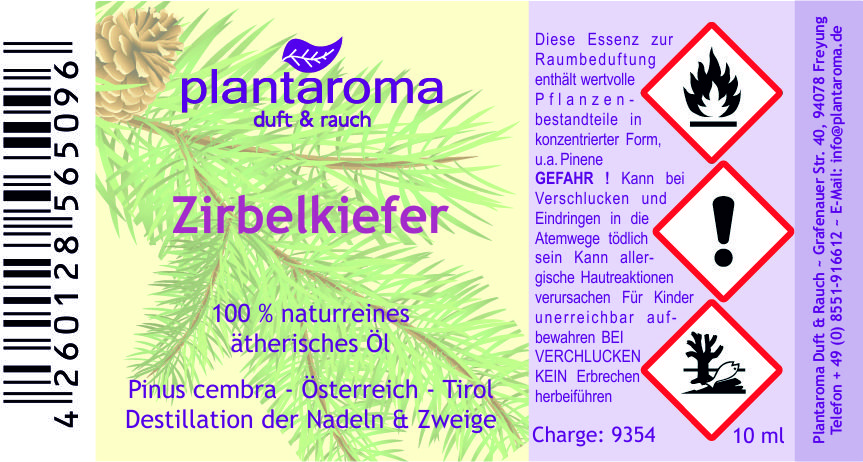 Zirbelkiefer, 100 % naturreines ätherisches Öl