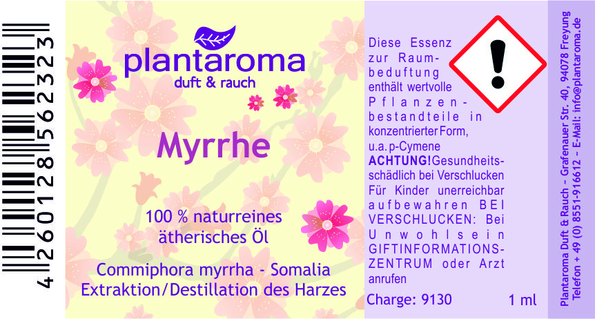 Myrrhe, 100 % naturreines ätherisches Öl