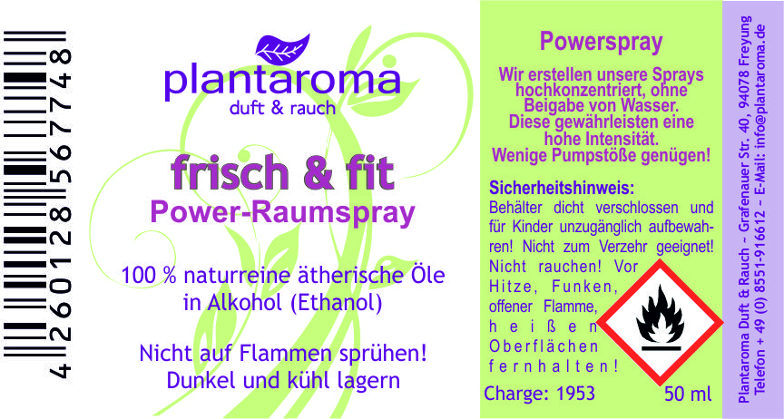 Frisch & Fit - Power-Raumspray