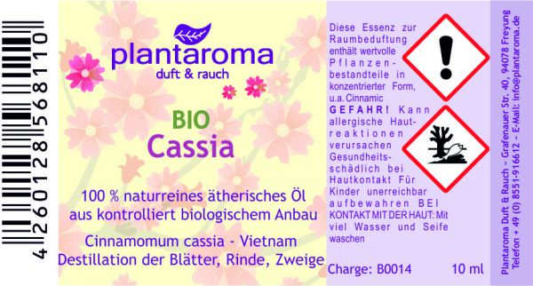 Cassia BIO, 100 % naturreines ätherisches Öl